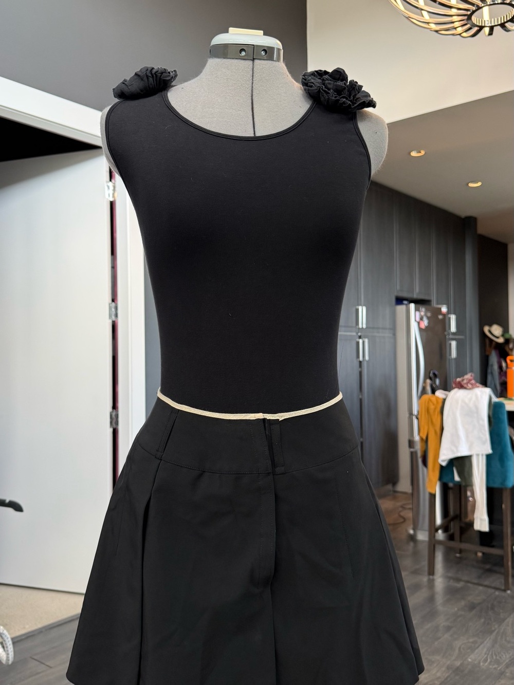 Karen Millen Black Mini Skirt